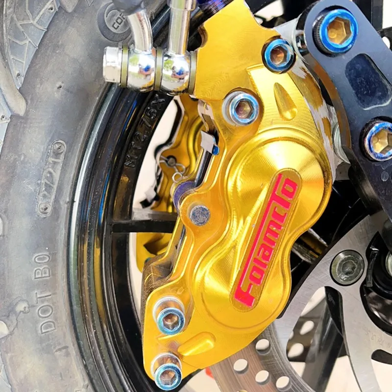 العالمي M10x1.0mm M10x1.25 دراجة نارية الفرامل الفرجار فوهة الزيت المسمار الهيدروليكية الفرامل أسطوانة رئيسية خرطوم زيت المزدوج البانجو الترباس