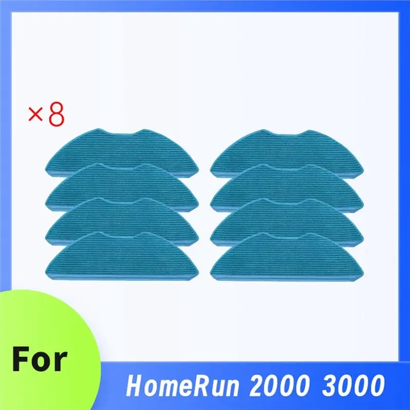 B30B 8 PCS Cleaning Mop Pads Replacement for HomeRun 2000 3000 Series Vacuum Cleaner Accessories Spare
