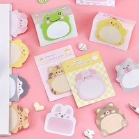Cute Cartoon Animal Sticky Notes, Office Use, Creative Animal Standing Message Memo Sticky Notes, Teacher Classroom Prize Gift.