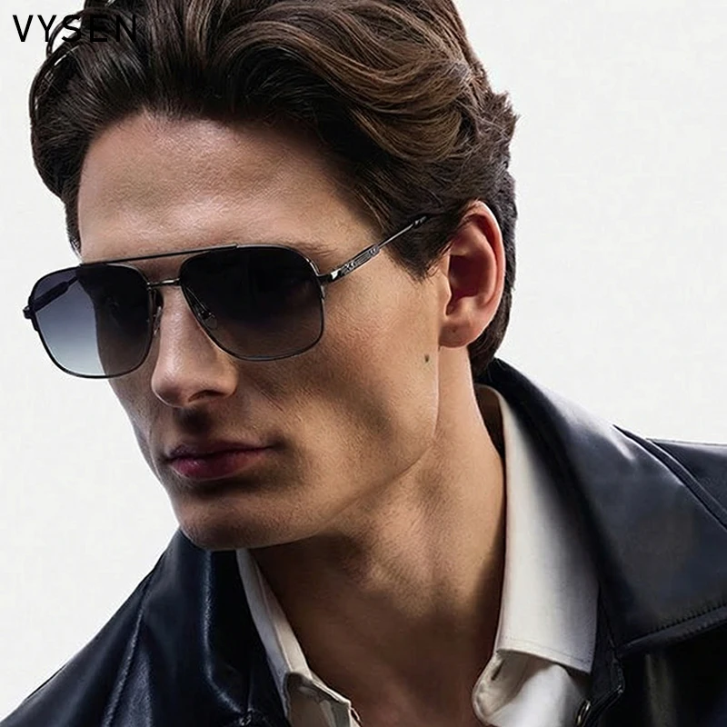 

Double Bridge Square Sunglasses Men 2026 Luxury Brand Designer Retro Vintage Metal Frame Sun Glasses Male Driving Shades Eyewear