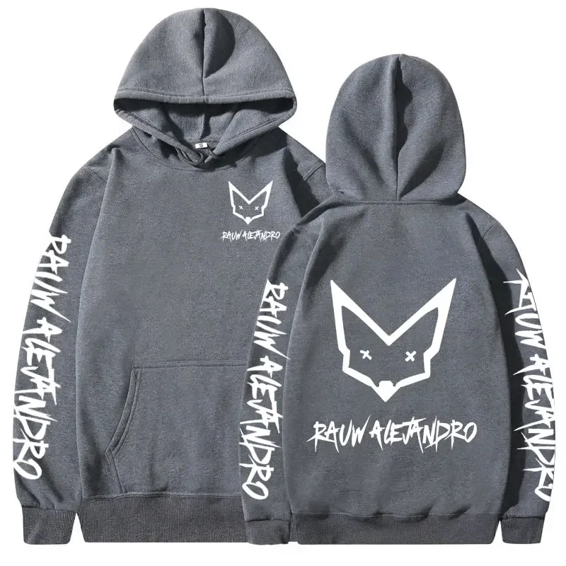 Rauw Alejandro Logo Print Hoodies Men Women Clothes Harajuku Aesthetic Pullovers Fashion Hip Hop Long Sleeve Sweatshirts Unisex