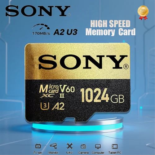 SONY 1TB Micro SD TF tarjeta clase 512GB 256GB 64GB tarjeta De memoria C10 alta velocidad Cartao De Memoria memoria Flash TF Mecard para Xiao Mi