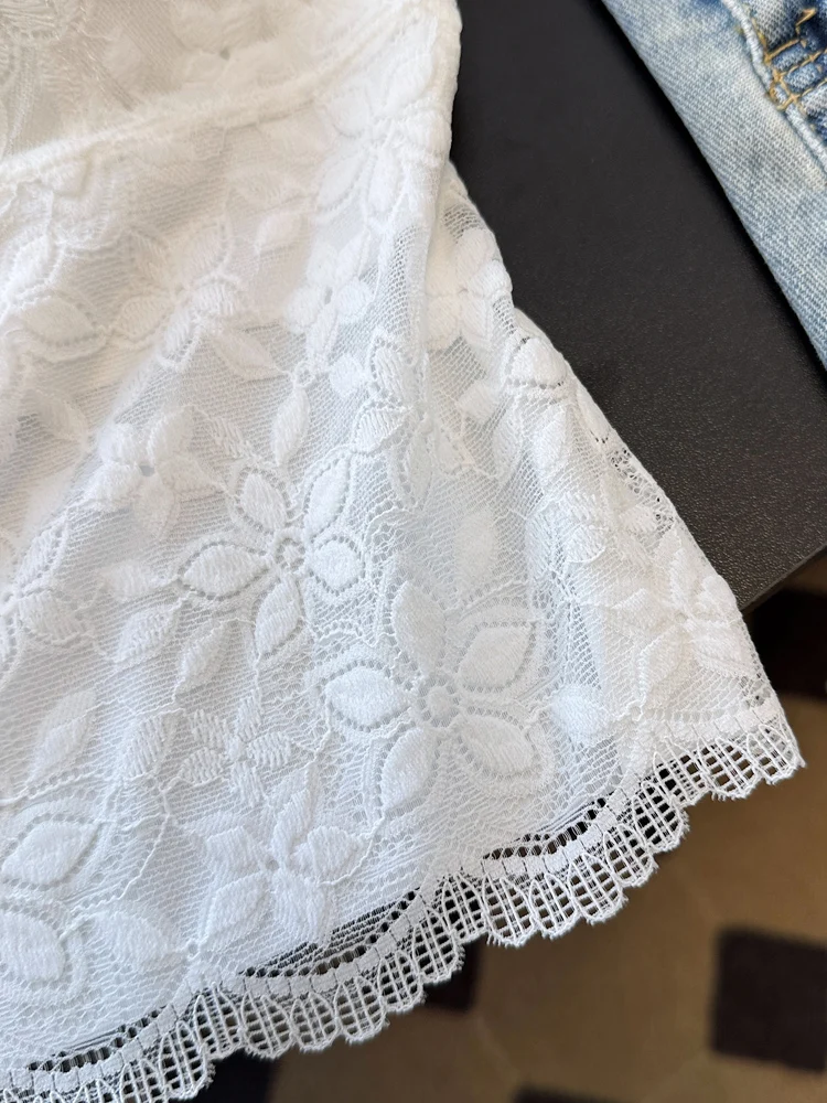 Gilet con cinturino in pizzo da donna Nuovo 2025 con imbottitura sul petto Strato base Bellissimo reggiseno Ba Intercato Capispalla irt Commute Sle ort...