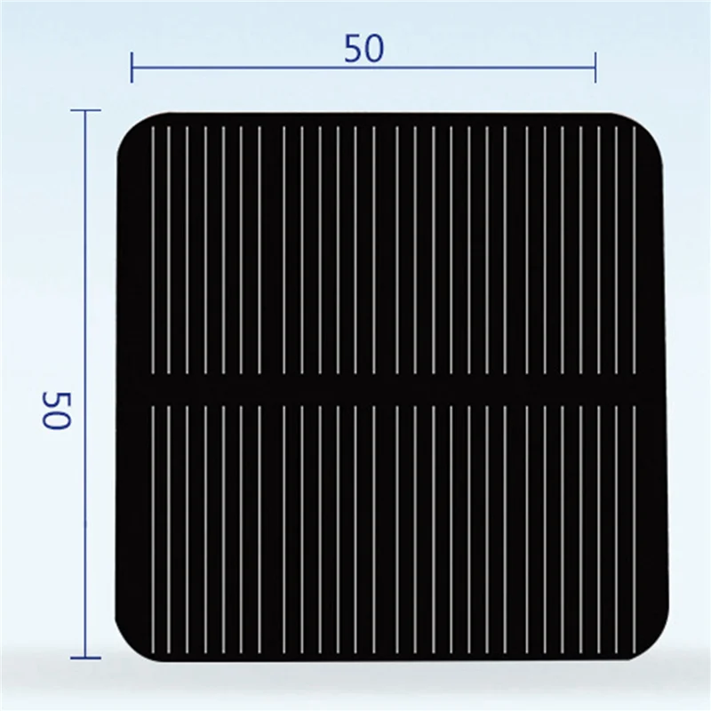 T82C Hot Sale-20PCS 2V 160MA 50X50MM Solar Panels DIY For Battery Cell Phone Chargers Monocrystalline Silicon Module