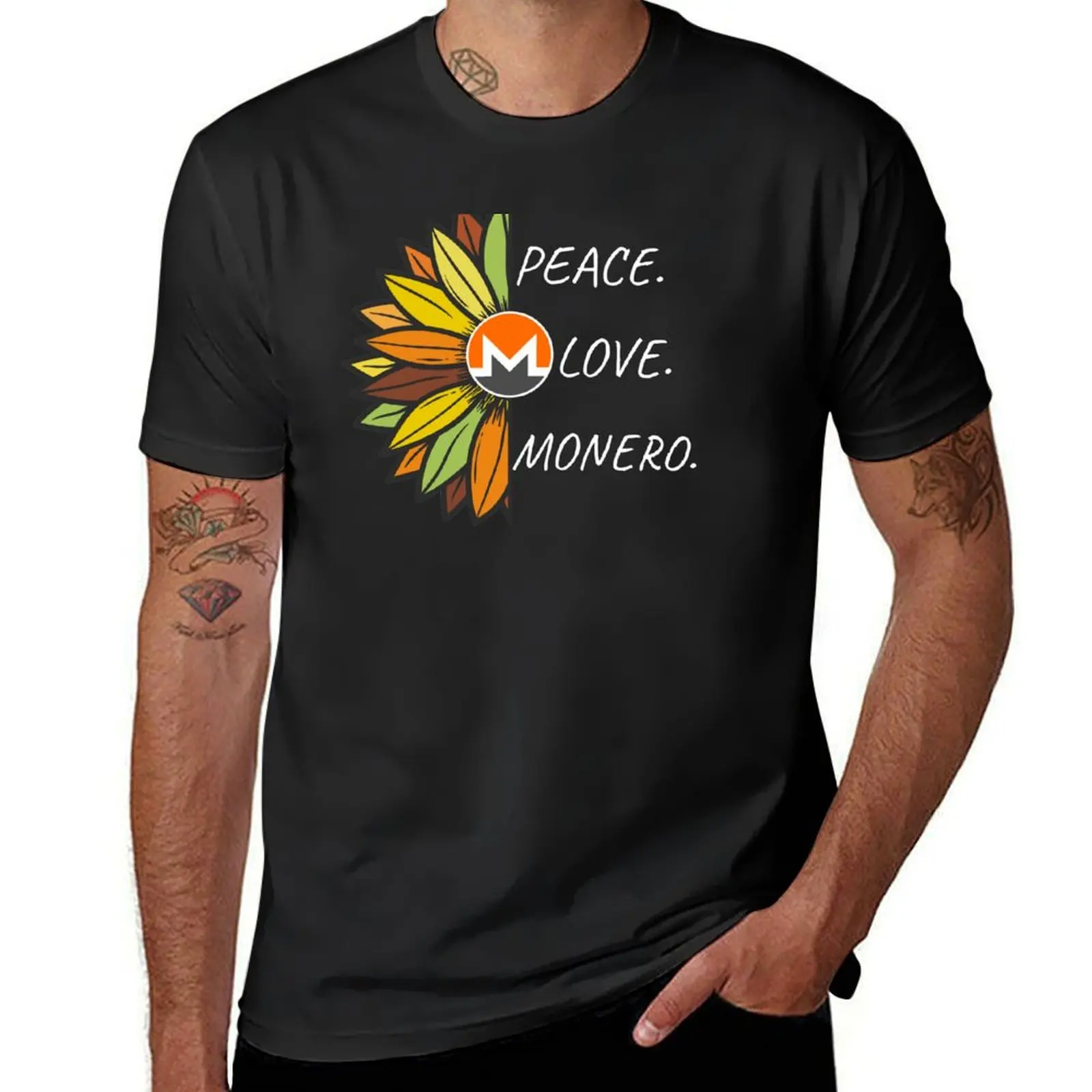 

Peace. Love. Monero. T-Shirt Blouse funnys big and tall t shirts for men