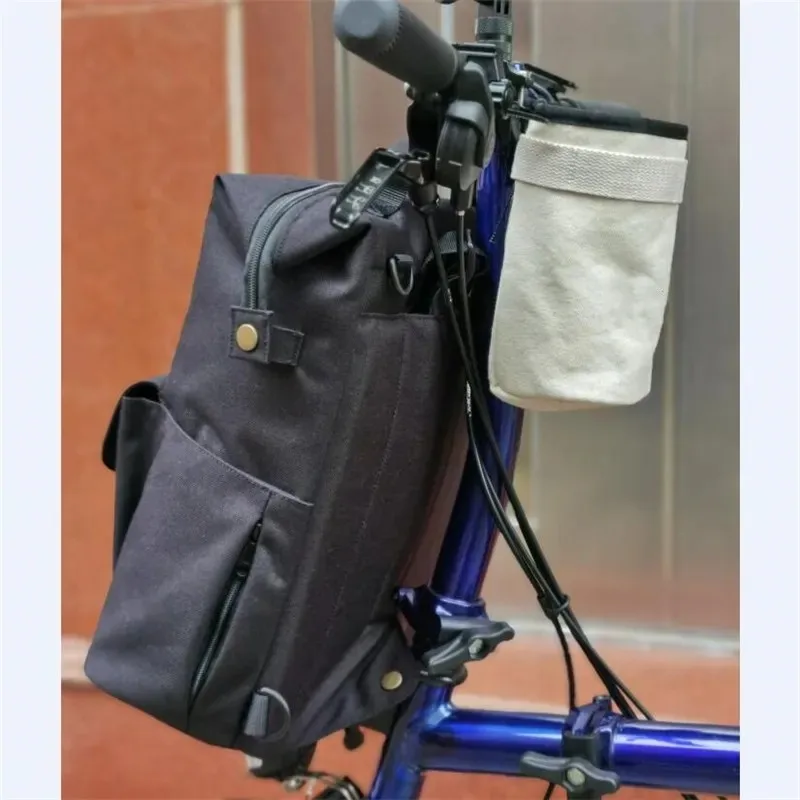 Folding Bicycle Front Bag for Brompton Birdy Cycling Backpack Diagonal Tote Bag Notebook Backpack Bike Accessories