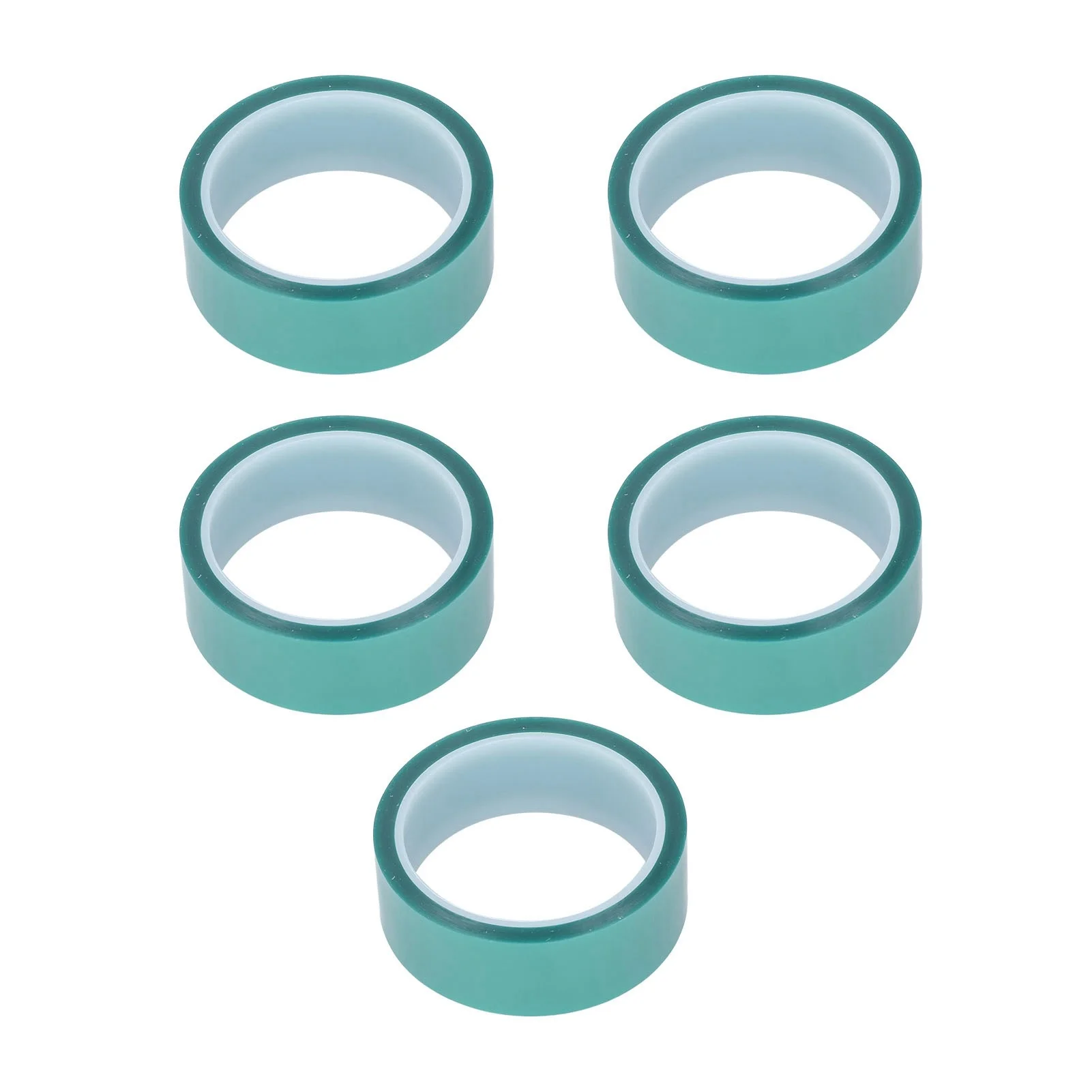 

5 Pcs Masking Tape Green 33mm Width 33m Length Spray Painting Protection PET High Temperature Tape