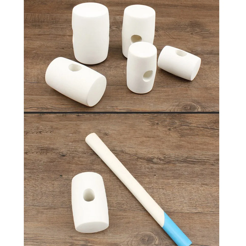 

Rubber Hammer Tile Installation Tool Shockproof Durable Fiber Ball Wooden Handle Ceramic Non Slip Soft Comfort Grip