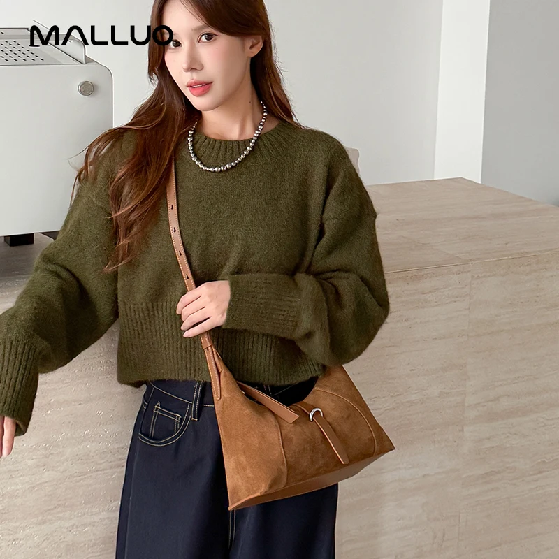 

Female Soft Cowhide Durable Crossbody Bag Women Suede Cow Leather Shoulder Underarm Bags Ladies Fashion Luxury Classic Handbags