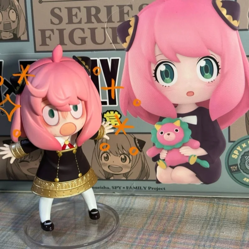 Genuine Popmart Spy×Family Anya'S Daily Life Series Figure Blind Box Cute Doll Trendy Toy Anime Peripheral Model Garage Kit Gift
