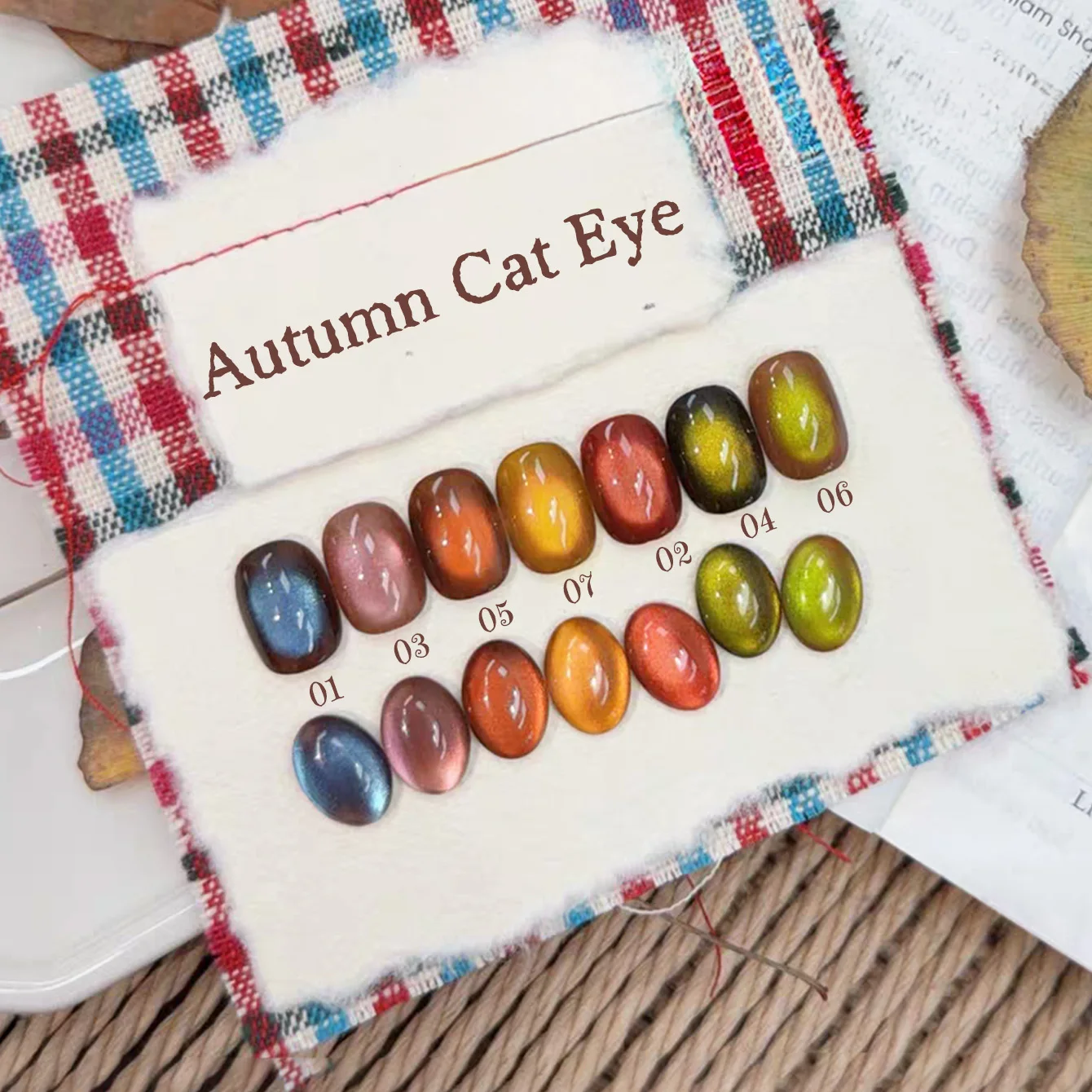 ZH1PCS Autumn new Arrivals Deep Autumn Tea Honey Chocolate Brown Caramel Cat's Eye Gel Amber Brown Versatile Glass Bead Cat'eye