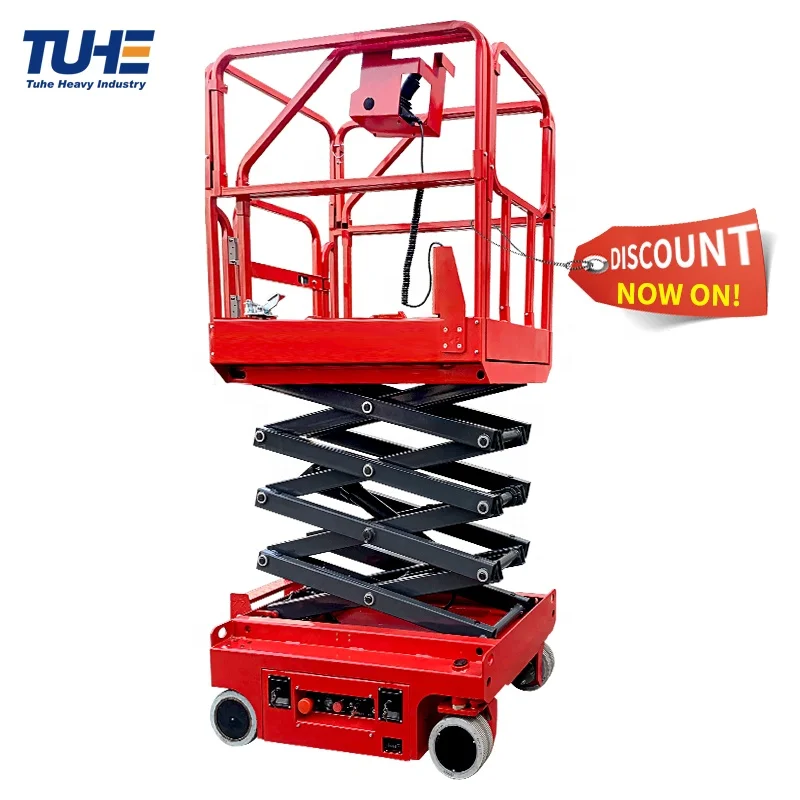 Small Mini Self Propelled Electric Hydraulic Scissors Lift Platform