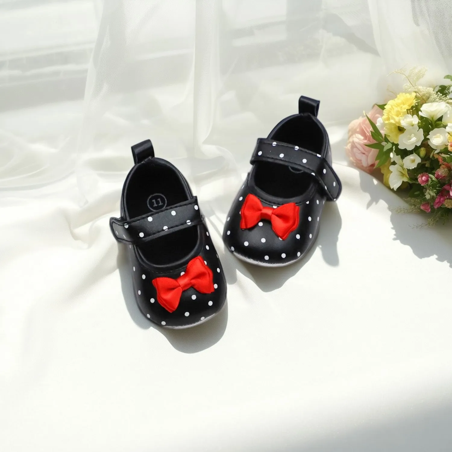 

Baby girl princess shoes 0-1 year old baby walking shoes 0-6-12-18 months anti slip breathable birthday shoes