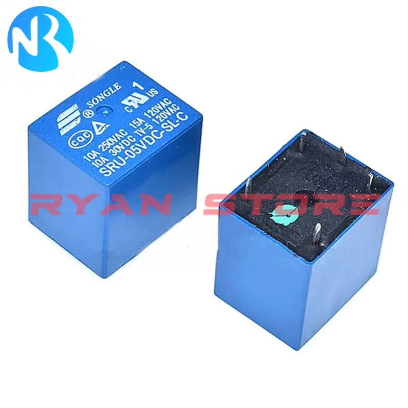 5PCS 100% New Power Relay SRU 05V 12V 24VDC SL A -SL-C 4Pin 5Pin 15A T70 SRU-05VDC-SL-A SRU-12VDV-SL-C SRU 05VDC 24VDC SL C -A