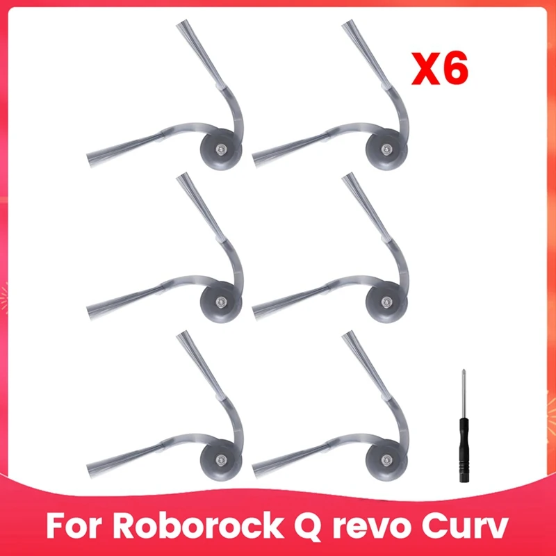 HOT！-Side Brushes For Roborock Q Revo Curv Replacement Parts Accessories