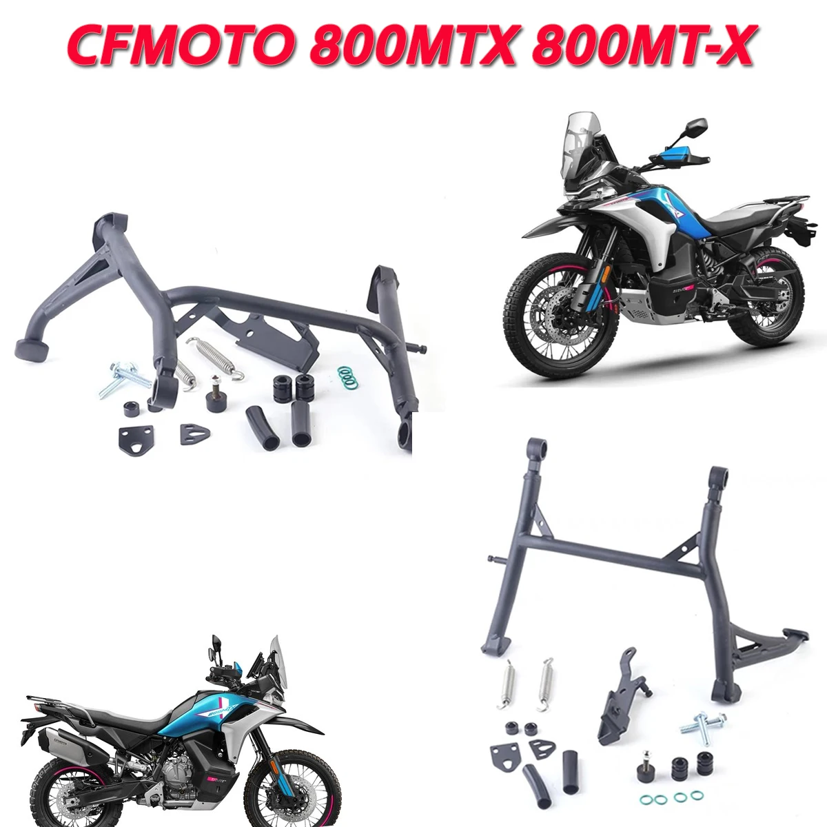 

Motorcycle parking rack middle support frame parts durable wear-resistant thickened foot support Fit For CFMOTO 800MTX 800MT-X
