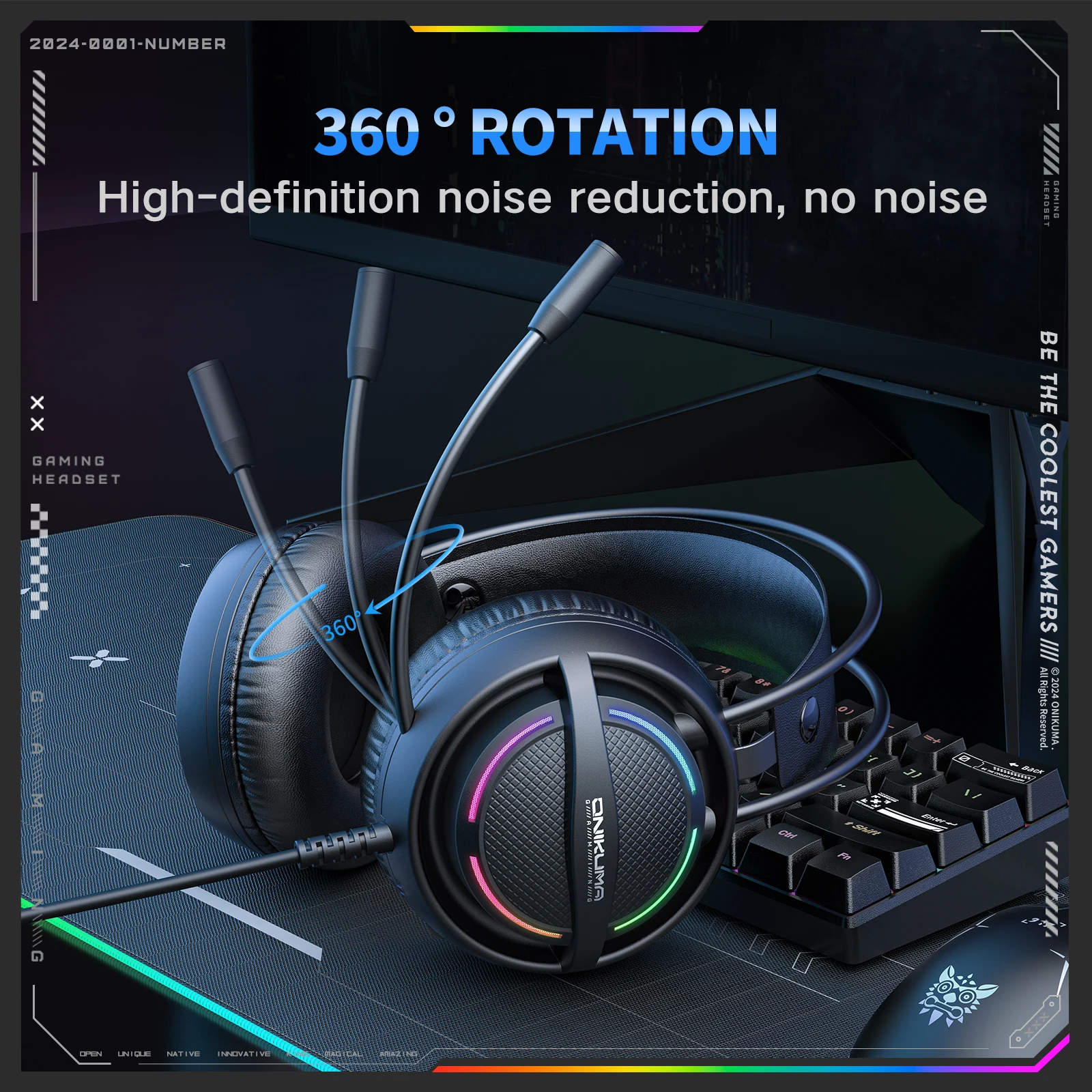 جديد السلكية سماعة الألعاب ONIKUMA X88 3.5 مللي متر جاك المحيطي ستيريو سماعات الألعاب مع هيئة التصنيع العسكري لينة الذاكرة غطاء للأذنين للكمبيوتر المحمول