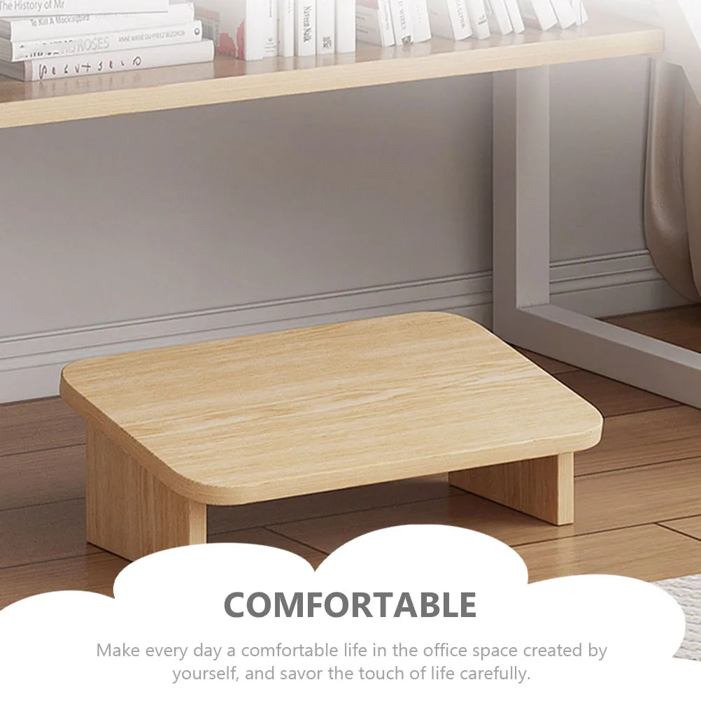 Fußhocker aus Holz, rutschfest, tragbar, Trittleiter für Zuhause, Büro, Bett, Arbeitszimmer, unter dem Schreibtisch, Fußstütze, kompaktes Design