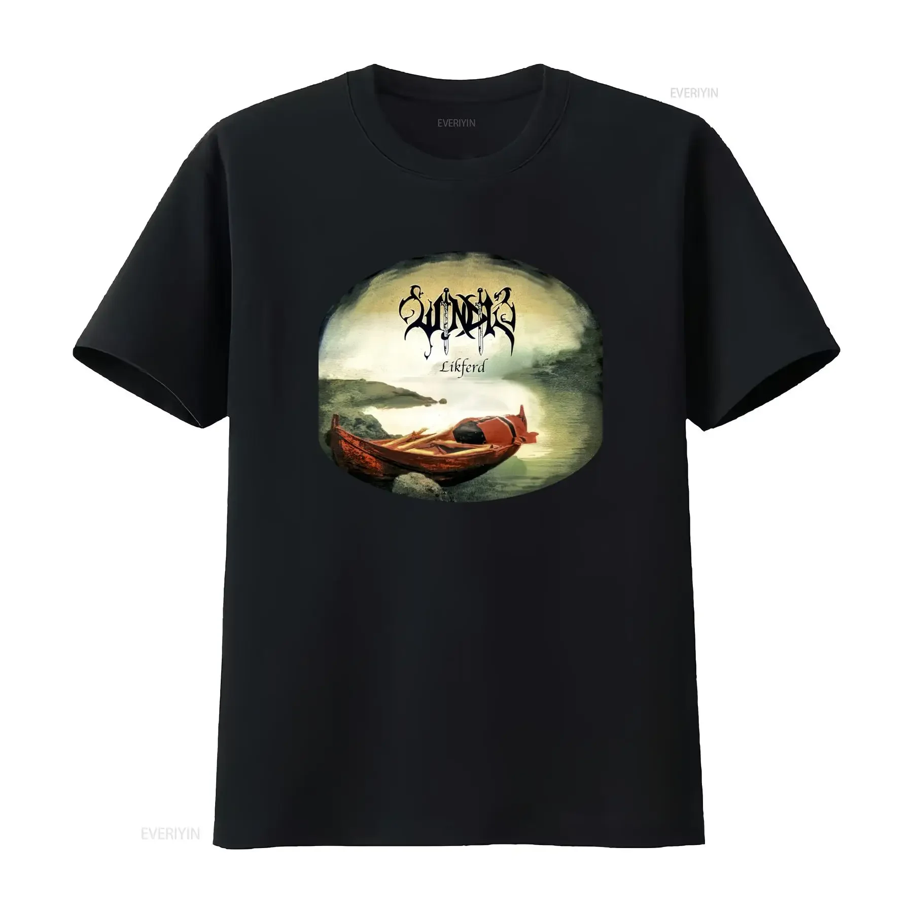 WINDIR LIKFERD Album Band T Shirt Full Size S to 5XL Unique Design for Metal Fans vintage Washed Top For Everyday Wear Unisex