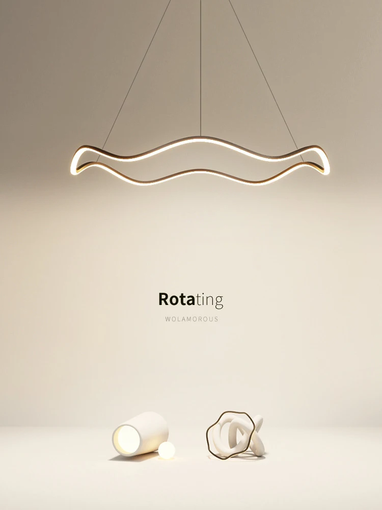 criativa circulo onda led luzes pingente modern minimalista lustre living and dining room lamp iluminacao do quarto luminarias brilho 01