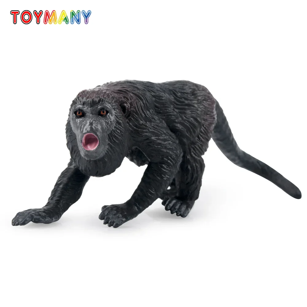 

Toymany Simulation Howler Monkey Monkey Primate Animal Model Toy Mini Figures Dolls Action Figurines Toys Children Gift Cake Dec