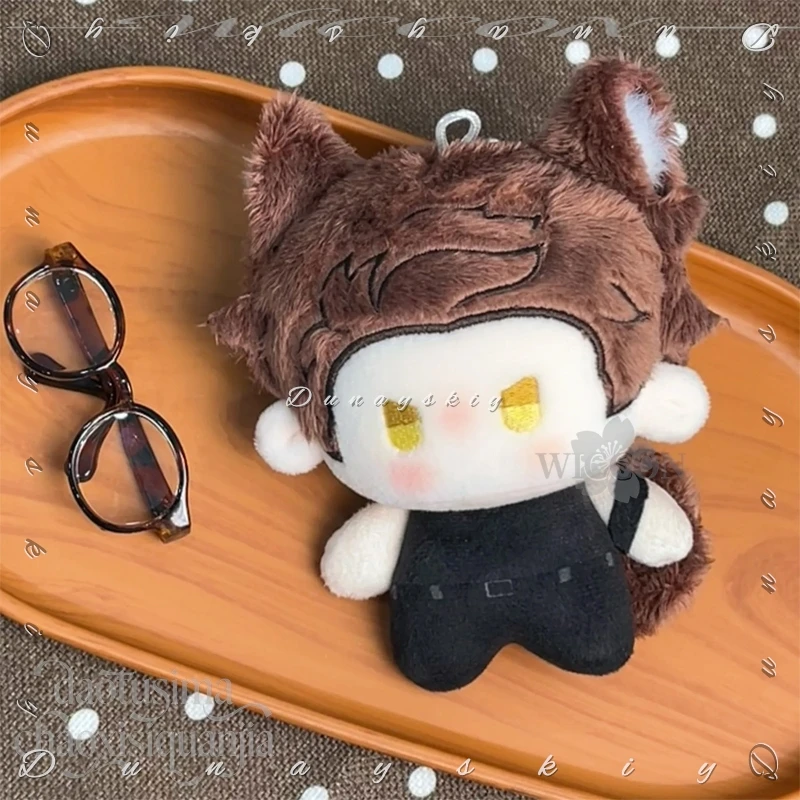 Peluche Ao Yin, Lindo y Dulce, Orejas y Cola de Lobo Nunu, Accesorio de Cosplay de Anime, Tres Expresiones, Kawaii, 10cm, Love And Deepspace Valko