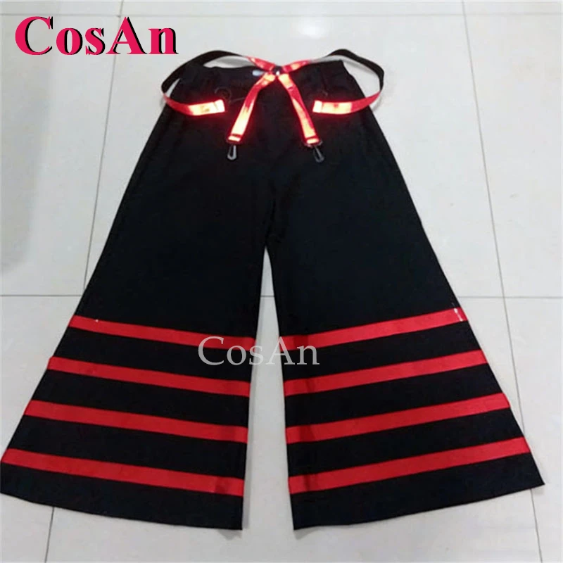 

CosAn Handsome Four Reflective Strips Hip-Hot Street Dance Pants Melbourne Shuffle Ghost Dance Pants Fluorescent Bell-Bottoms