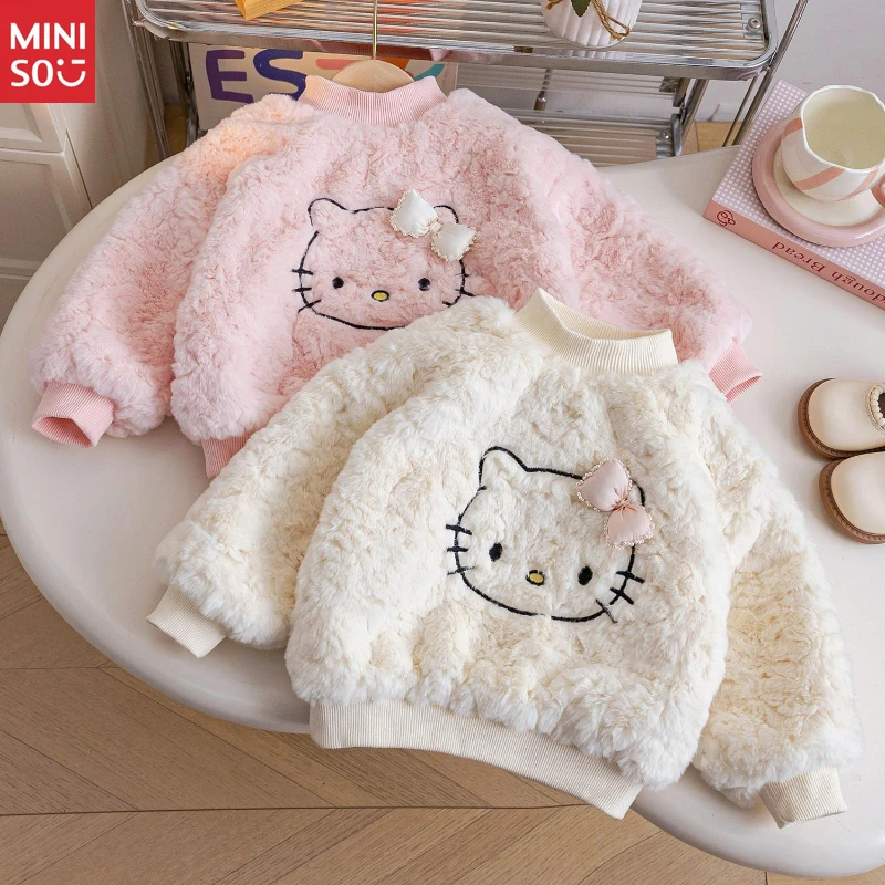 

2025 Girls Fleece Pants Winter New One-Piece Thickened Warm Outerwear