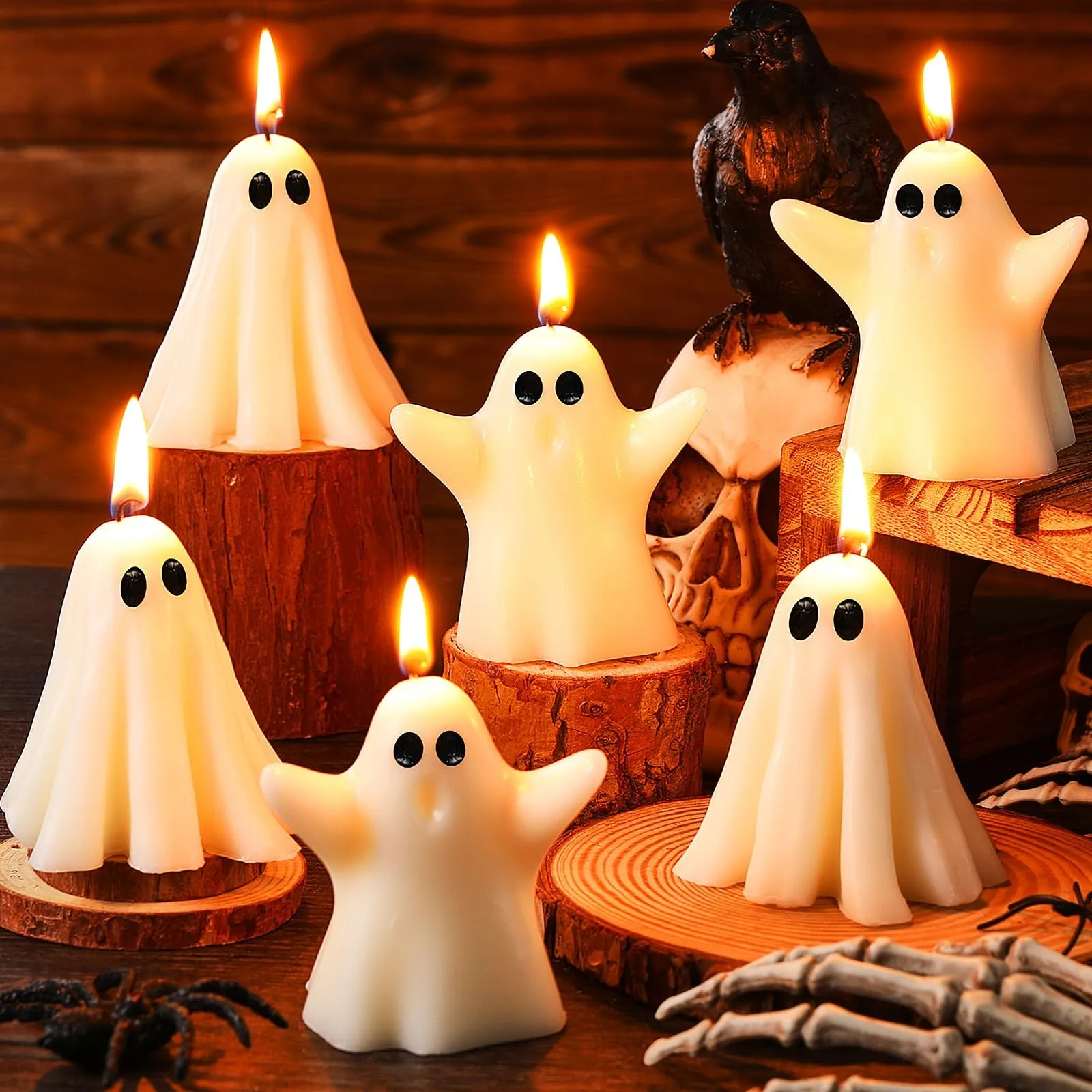 Halloween Little Monster Ghost Aroma Candle Modern Home Desktop Decorative Ornament Cute Aroma Candle Halloween Crafts Ornaments