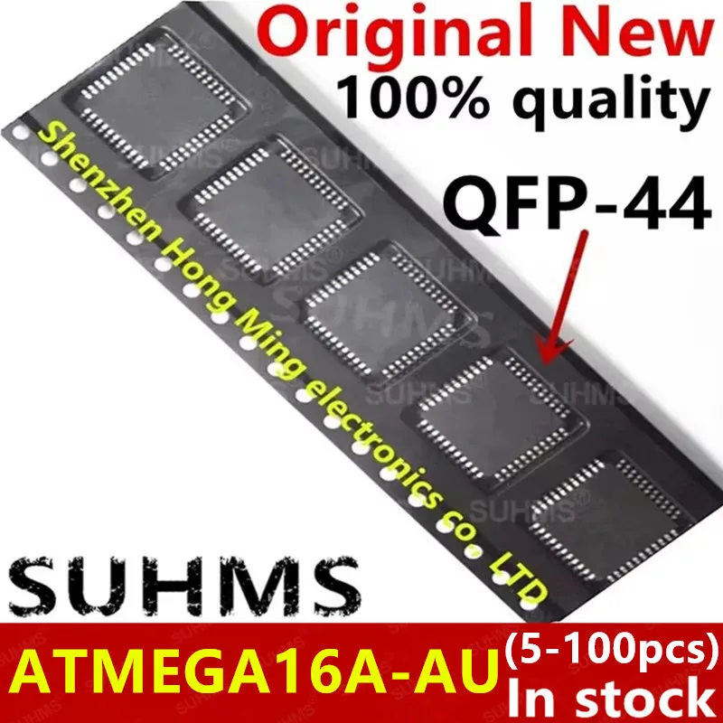 Chipset ATMEGA16A ATMEGA16A-AU TQFP-44, 100% novo, 5-100 pcs