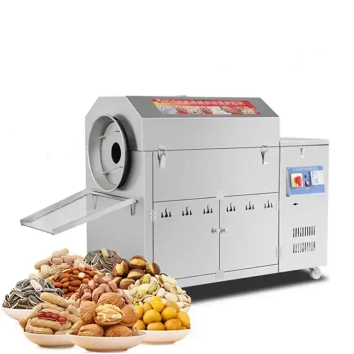 Quality Guaranteed Automatic Nuts Roaster Drum Pumpkin Seed Peanut Roasting Machine