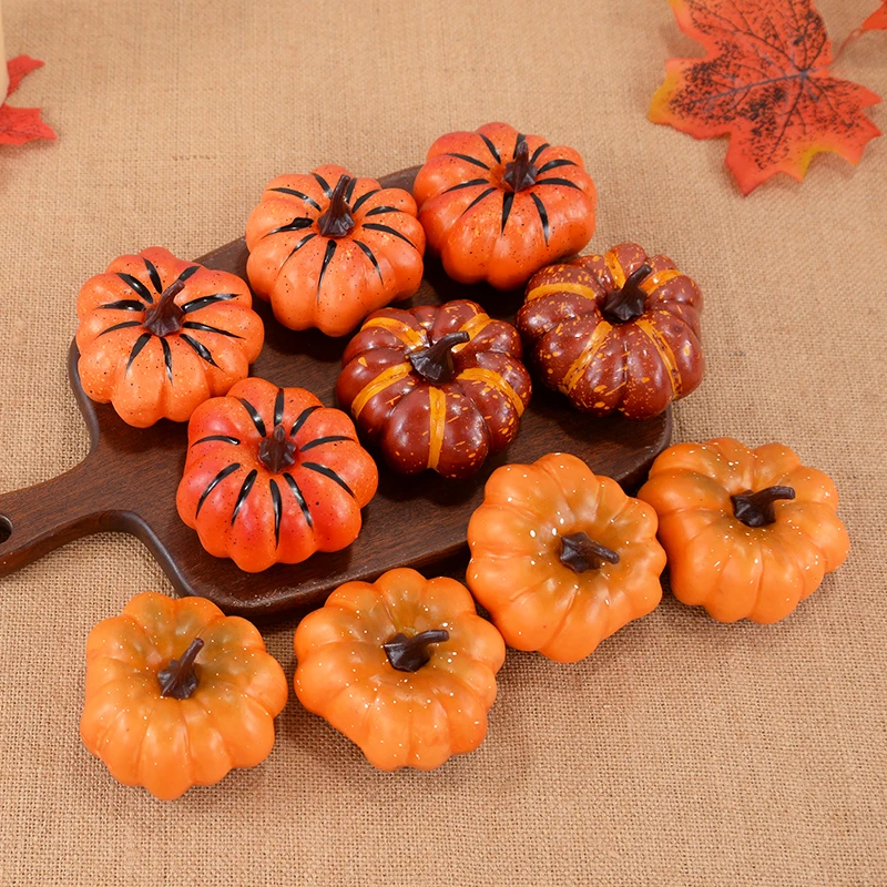 Mini Artificial Pumpkin Decorations 4
