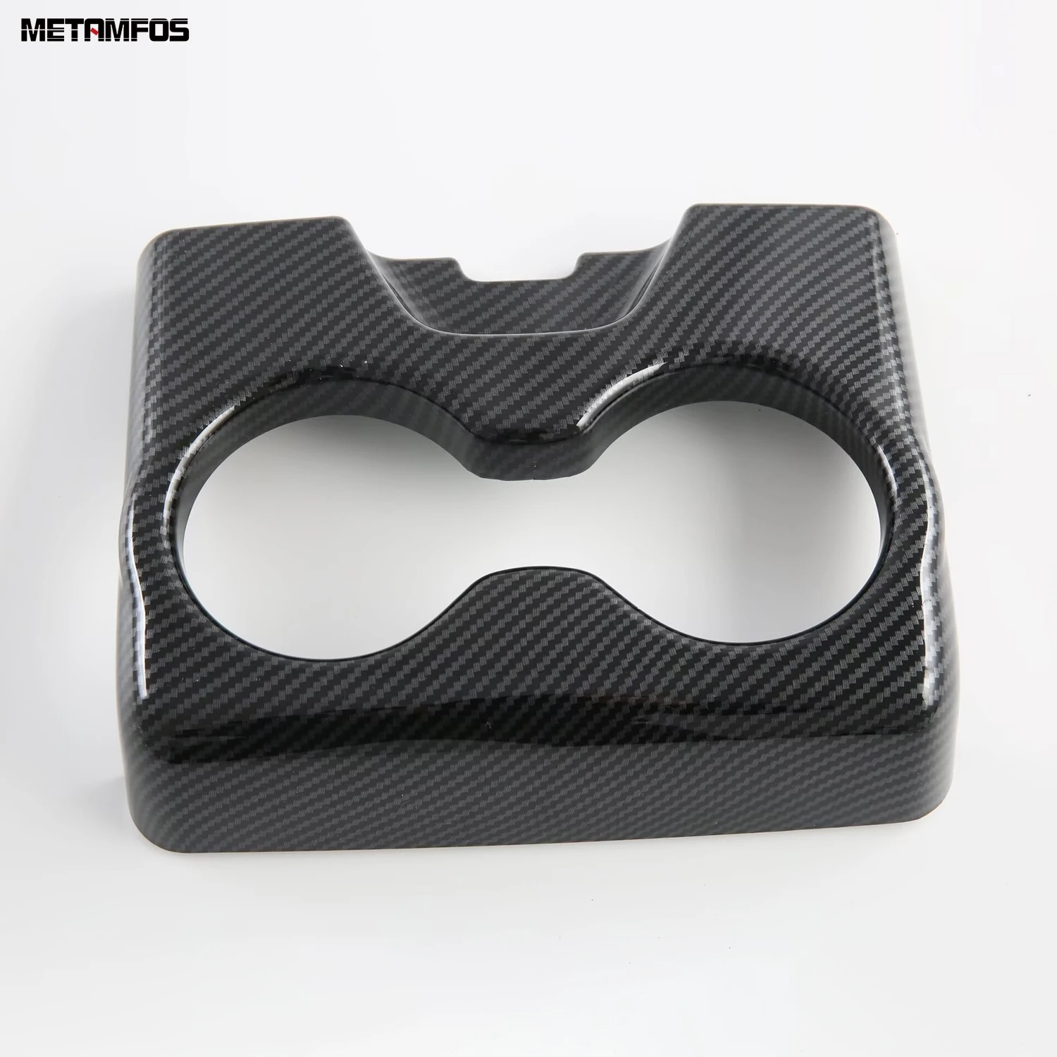 For Chrysler 300 2011-2021 2022 2023 Carbon Fiber Rear Seat Water Cup Holder Panel Cover Trim Interior Accessories Car Styling