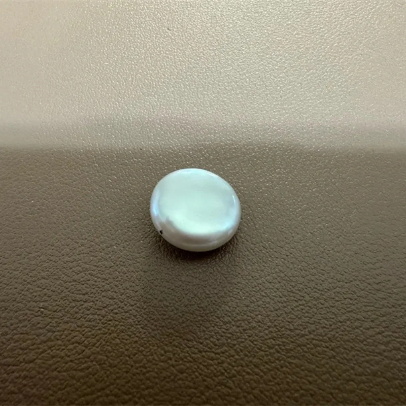 

2pcs/lot Freshwater Natural White Coin Shape Pearls AA Quality Loose Beads Pearl For Jewelry Making Earrings Accessories 9-16mm