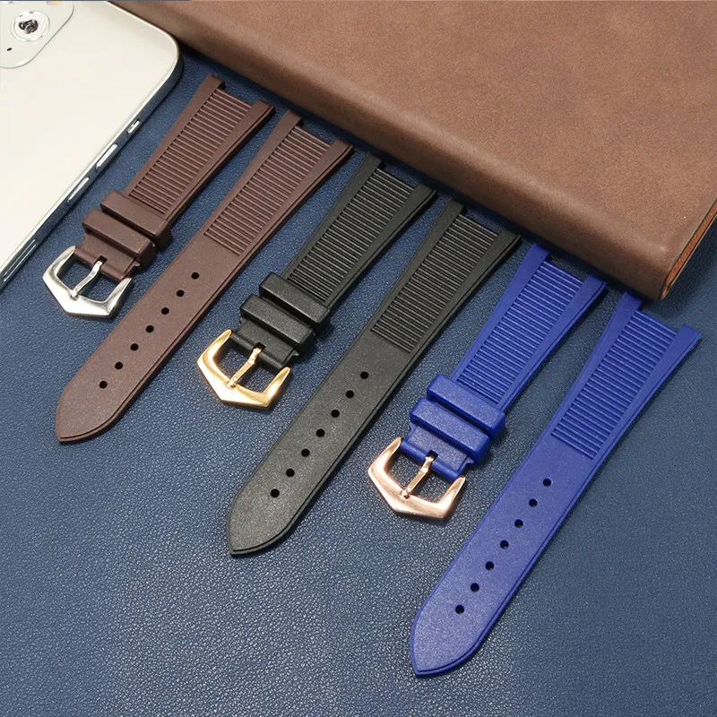 Suitable for Patek Philippe Sports Elegant Nautilus PP5711/5712/5980 Series Waterproof Silicone Watch Strap