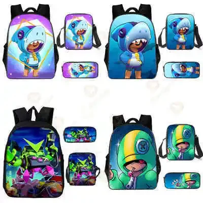 3pcs/Set Games Backpack New Game Stars Fashion Backpack Shoulder Bags 3D Print School Bag Mochilas Student Backpack