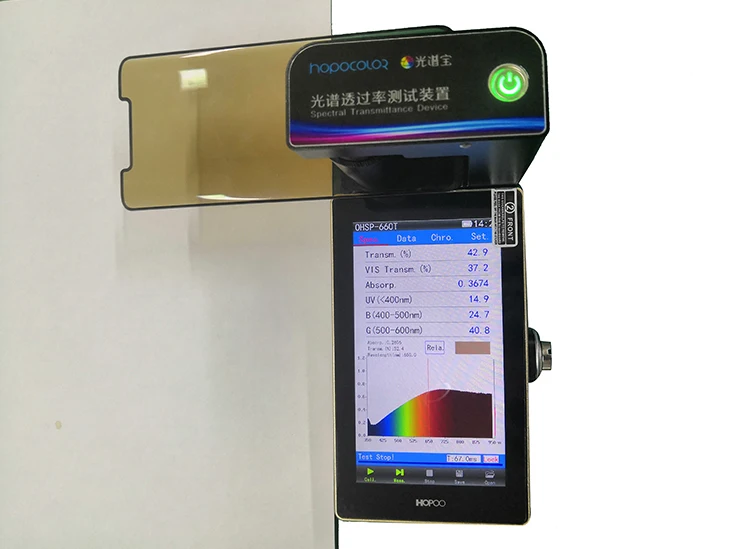 OHSP660T Pocket Spectrometer Transmittance Tester for Lenses Testing