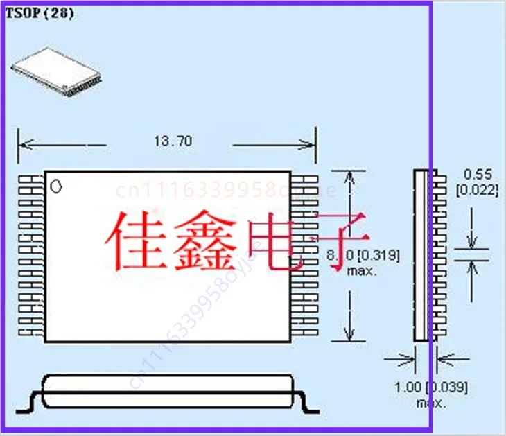Japanese Gold Plated TSOP28 To DIP28 Adapter SA430T Burn Conversion IC Test Stand