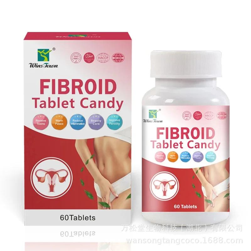 Fibrin tablets for female fertility, candy for female uterus detoxification pills, used for ovarian and uterine cleaning