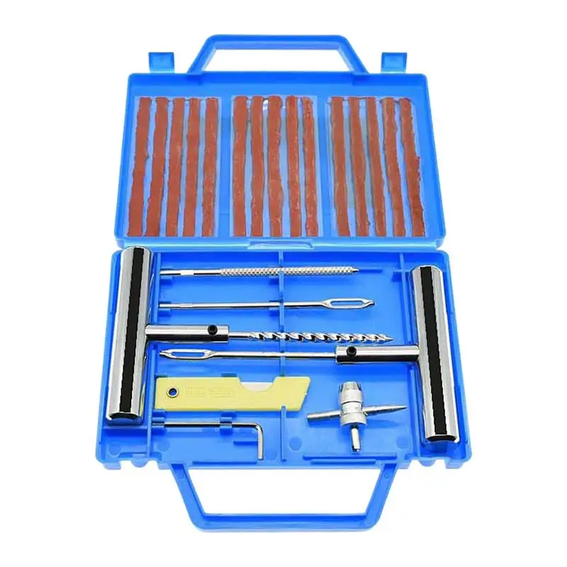 

Tire Repair Kit 23Pcs Heavy Duty Tire Puncture Repair Set Universal Tire Repair Tools To Fix Punctures And Plug Flats Car Urgenc