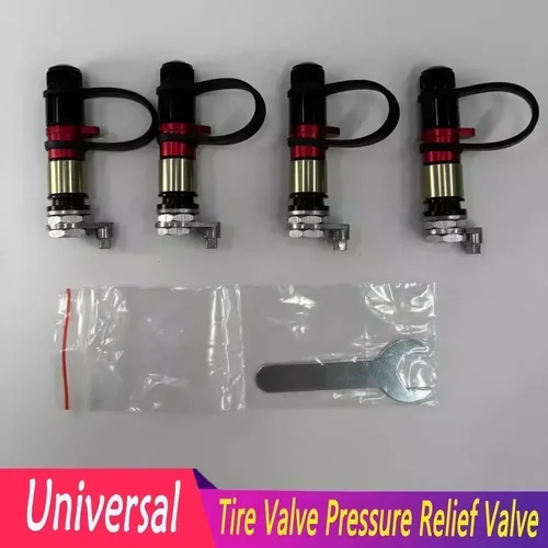 Imagen 1 del producto Válvula de liberación rápida para neumáticos de arena todoterreno desierto de alta calidad, válvula de alivio de presión, accesorios universales para coche, 4 Uds.