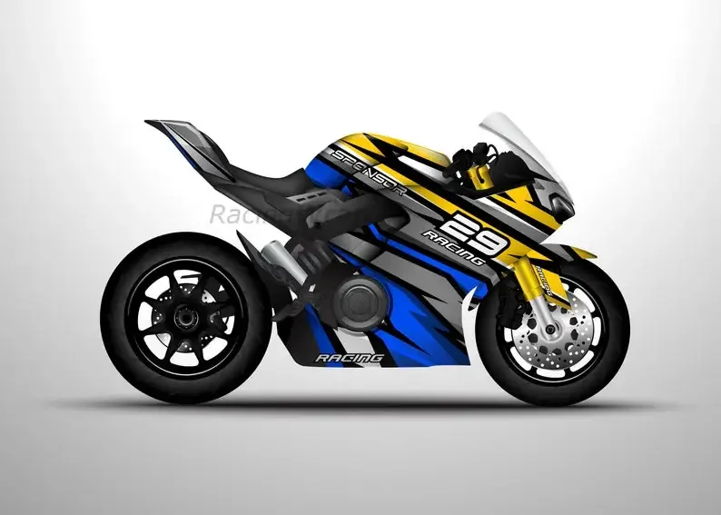 

Motorcycle wrap template mockups with abstract design | Vinyl decal wrap, ai, Psd, svg, eps, pdf, jpg, graphic in vector easy ed