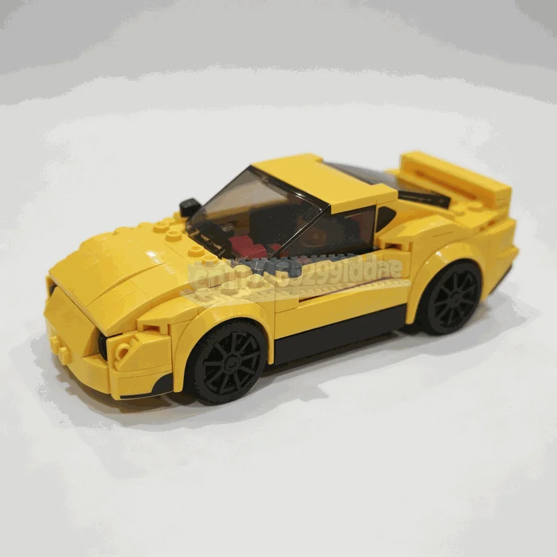 219Parts Two In One Convertible Sports Car MOC Building Blocks Model Custom Puzzle DIY Creative Assembly Vehicle Toy Collection