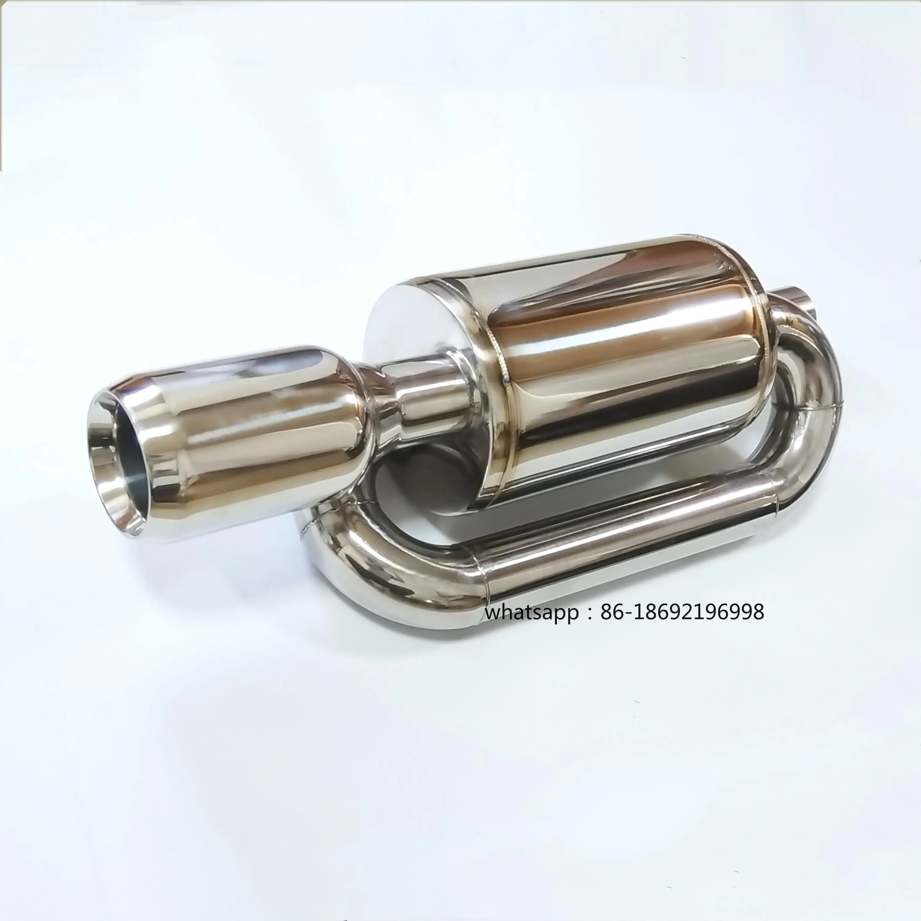 

Automobile Modification 63mm S-shaped Drum Exhaust Pipe 51mm Diameter M Drum Universal Silent Exhaust Tail End