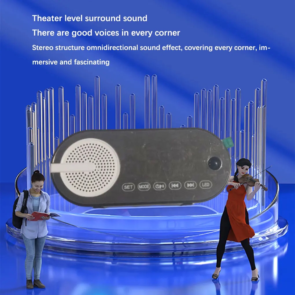 Stereo Colorful Bass Smart Stereos Desktop Multifunctional FM Radio