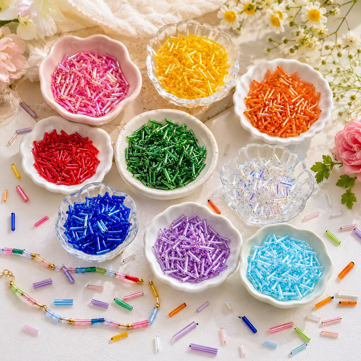 Seed Bead Tube - iYOE 1200 piezas de cuentas de