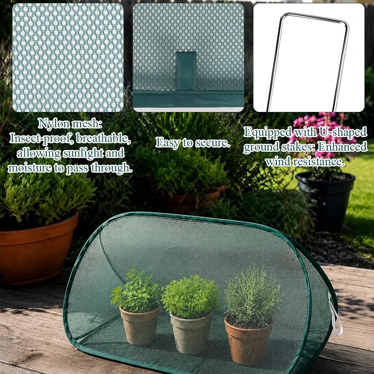 Gardening Shield Vegetable Garden Supplies Plant Protection Net Mesh Cultivation Cage Planter Cover Plants Bird Netting
