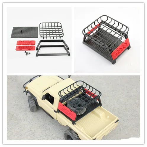 1/12 1/18 Scale MN MODEL Remote controller truck MN82 Land crusier LC79 LC70 Body Gantry frame Rail Bumper LED Lights roll cage