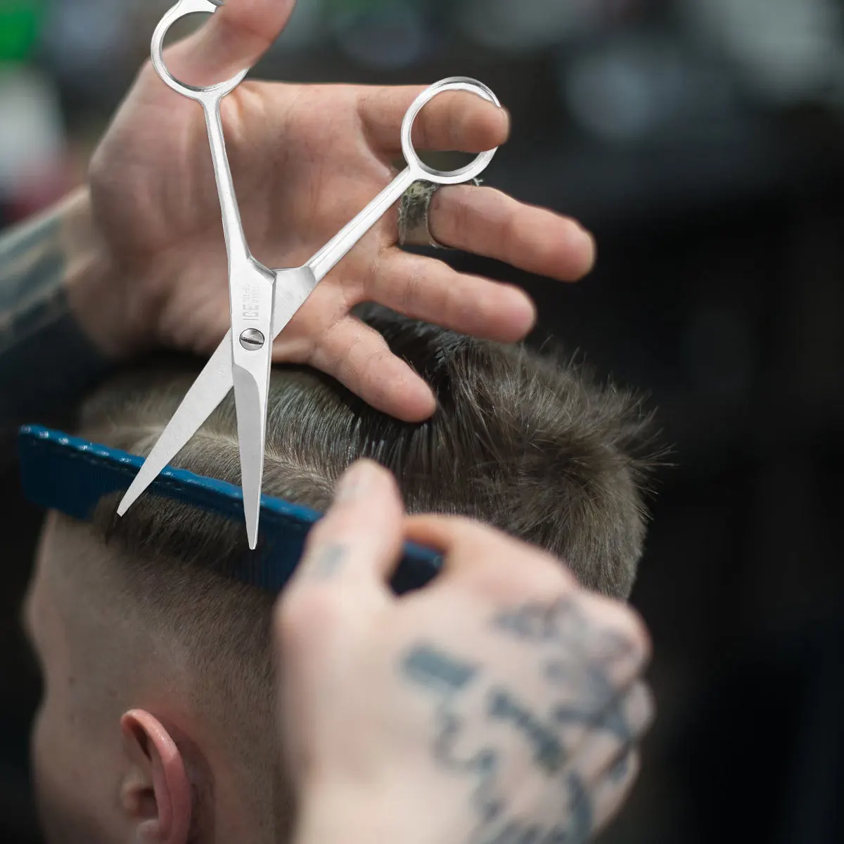 

Профессиональные парикмахерские ножницы 6,5 дюймов прочные ножницы для прямой стрижки волос для парикмахерской дома DIY инструменты для укладки волос