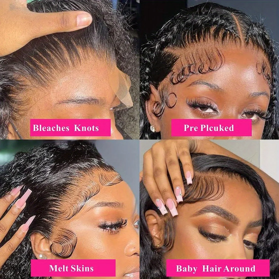 250%高密度ディープウェーブレースフロントウィッグ透明13x4 HDレースフロント人毛ウィッグ巻き毛人毛レースフロントウィッグ